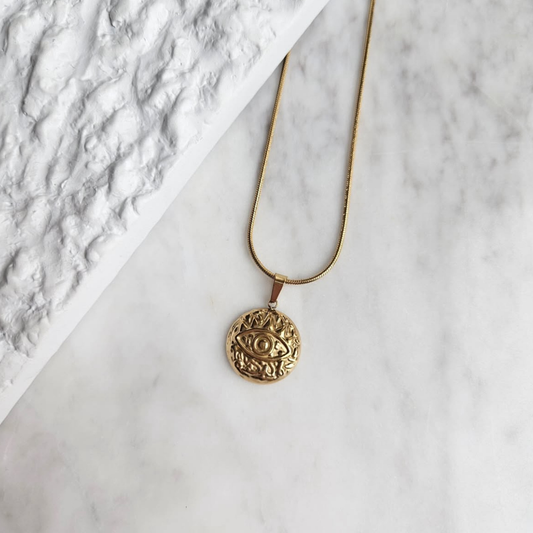 Asc Gold Antik Eye Kolye