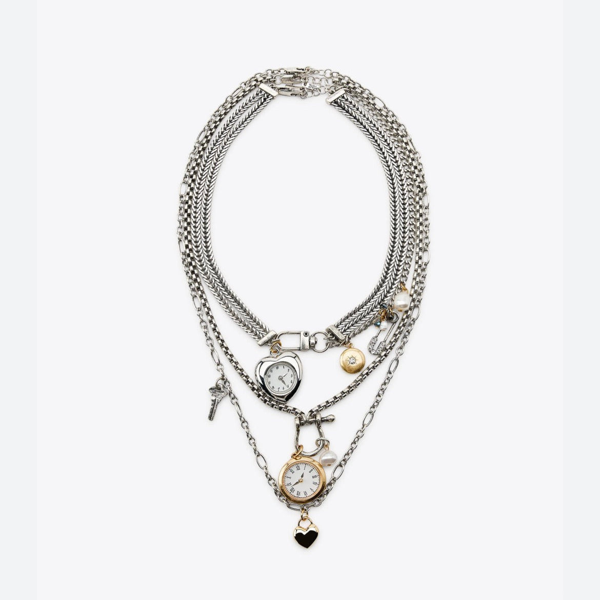 ZR 3 lü Saat Charm Kolye