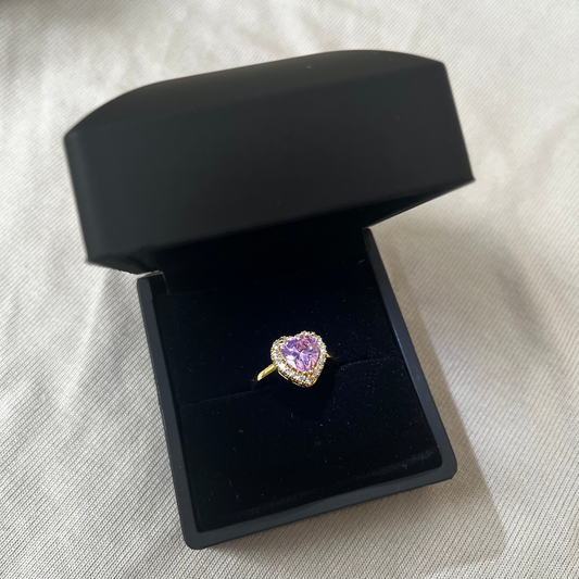 ASC Pembe Taşlı Gold Ayarlanabilir Ciddi İlişki Yüzüğü