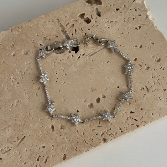 Xuping Taşlı Yıldız Silver Bileklik