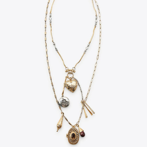 ZR 2’li Kutu Charm’lı Kolye Seti