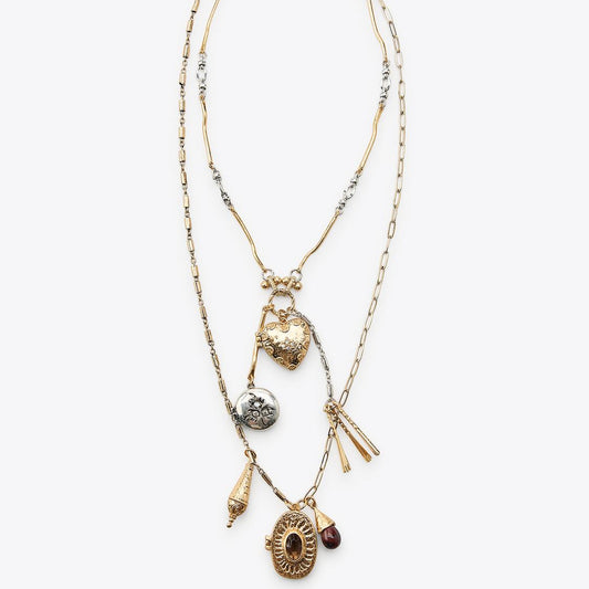 ZR 2’li Kutu Charm’lı Kolye Seti