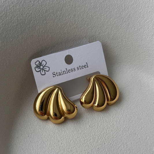 Asc Gold Leaf Çelik Küpe