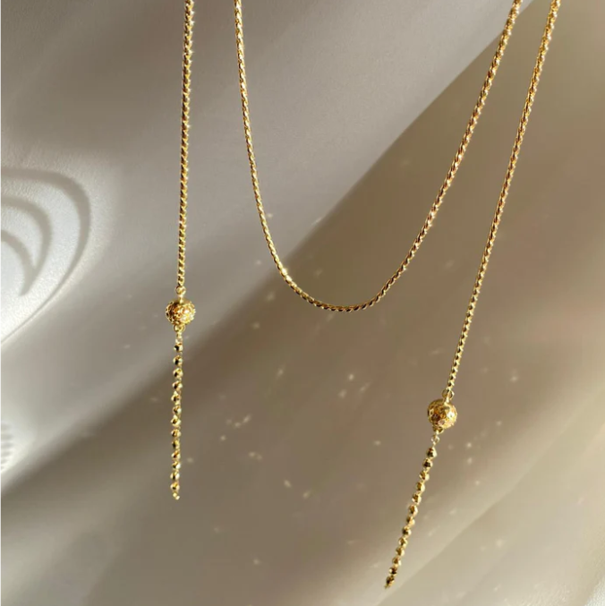 Gold Dolamalı Kolye