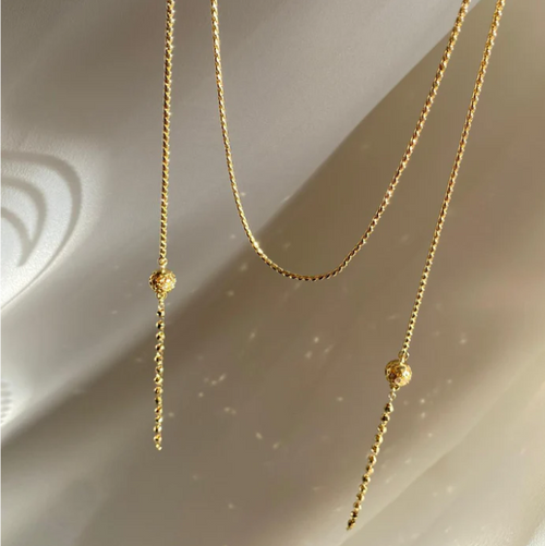 Gold Dolamalı Kolye