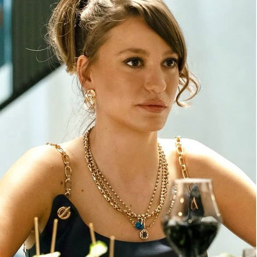 Yeşil Taşlı Leyla Taylan Kolyesi