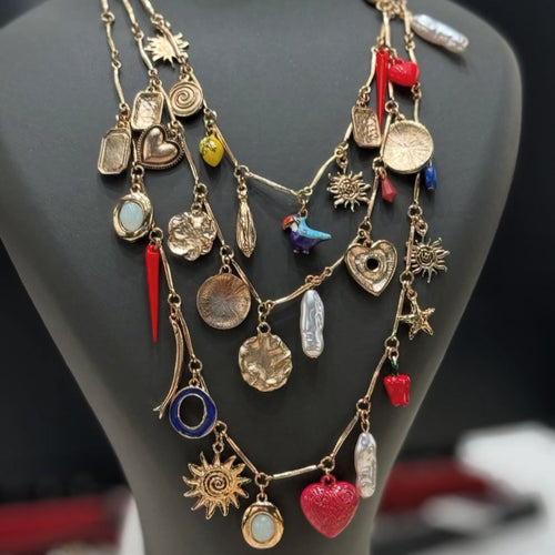 Marka 3lü Charm Kolye