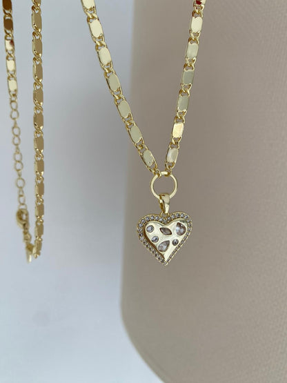 Gold Renk Parlak Kesme Panzer Zincir Kolye