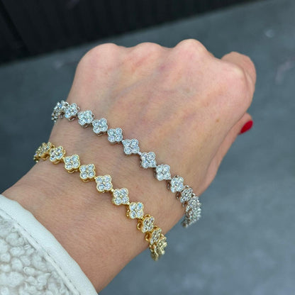 Taşlı Yonca Bileklik