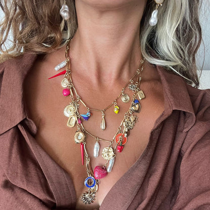 Marka 3lü Charm Kolye