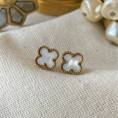 Çelik Gold Cleef Küpe