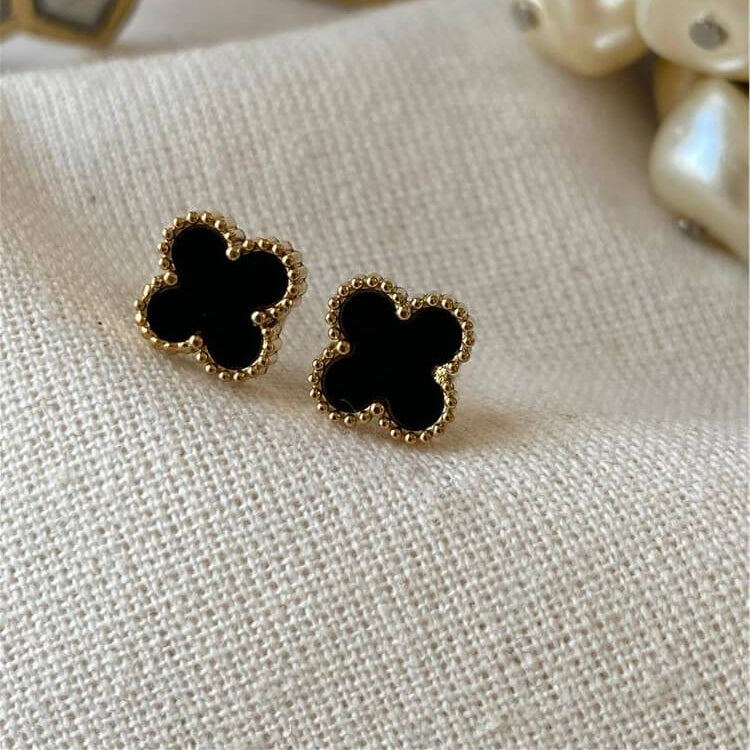 Çelik Gold Cleef Küpe