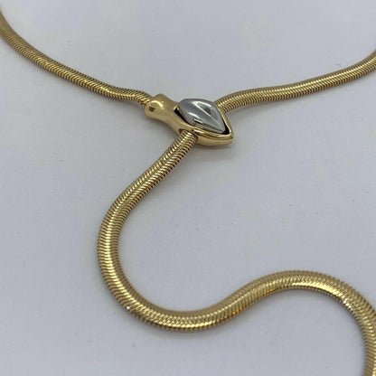 Yılan Ayarlanabilir Gold Kolye